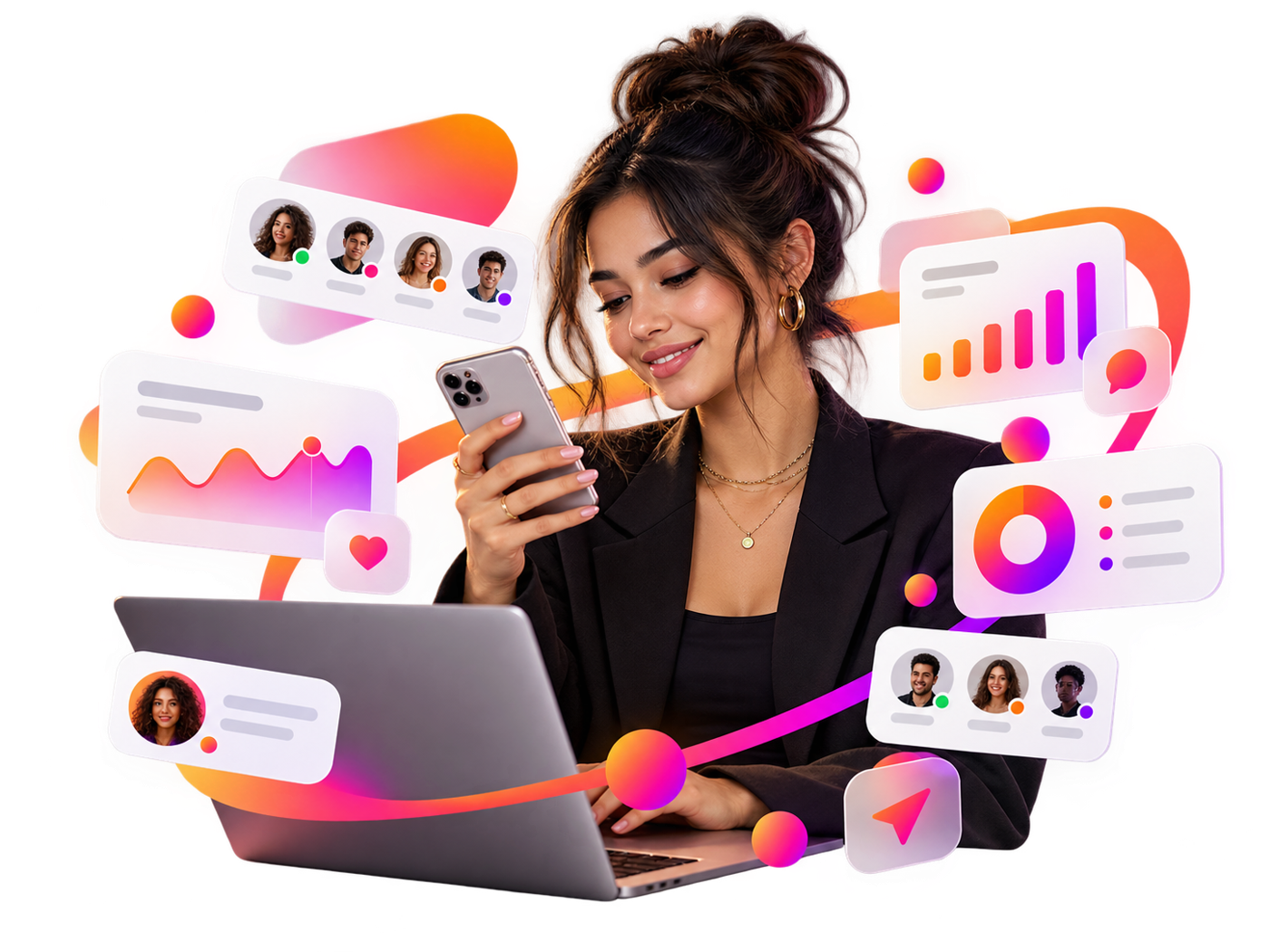 Visual da solução social na plataforma ZQO